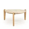Salontafel hout en marmer - By-Boo Marnish