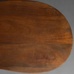Salontafel organische vorm walnoot - Dutchbone Tilon