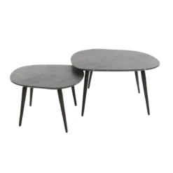 Salontafel set keramiek look - Giani Rock Melamine