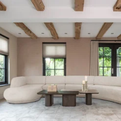salontafelset travertine en eiken - Richmond Interiors Nando