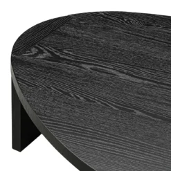 Salontafel set zwart hout organisch - Richmond Interiors Navarino
