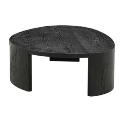 Salontafel set zwart hout organisch - Richmond Interiors Navarino