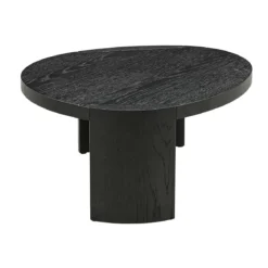Salontafel set zwart hout organisch - Richmond Interiors Navarino