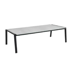 Salontafel voor buiten betonlook glas - Brafab Lyra