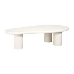 Salontafel wit organische vorm - Richmond Interiors Bloomstone