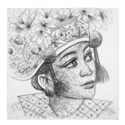 Schilderij Bali - Must Living Balinese Girl Kadek