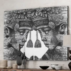 Schilderij Bali - Must Living Balinese Tweeling