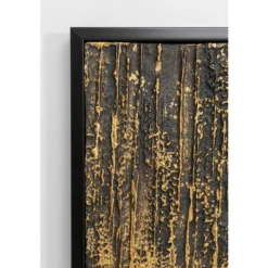 Schilderij goud zwart - Kare Design Abstract Black