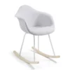 Schommelstoel quilted lichtgrijs - Kave Home Kevya