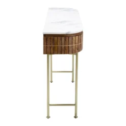 Sidetable mangohout en marmer - Kare Design Grace