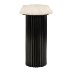 Sidetable travertin op ronde pilaren - Richmond Interiors Hampton