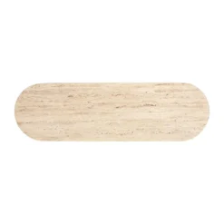 Sidetable travertin op ronde pilaren - Richmond Interiors Hampton