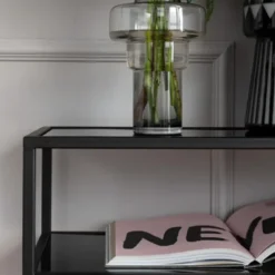 Sidetable van staal met glas - Kare Design Loft