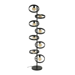 Staande lamp metalen ringen - Santa Hover