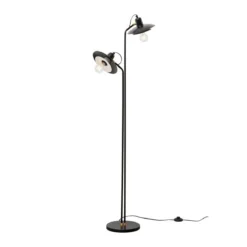 Staande leeslamp zwart retro design - Kare Design Speaker Duo