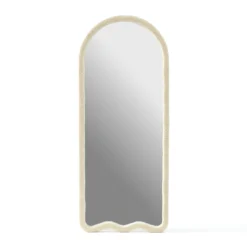 Staande spiegel teddy stof creme wit - Bodio Pulpo