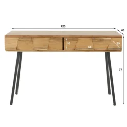 Stoer acaciahouten kaptafel - Giani Demn