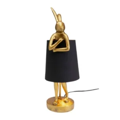 Tafellamp konijn goud - Kare Design Rabbit Gold/Black