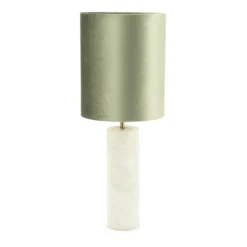 Tafellamp marmer met fluweel - By-Boo Rosso/Verde