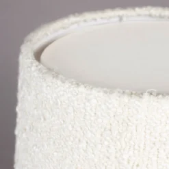 Tafellamp zwart met wit boucle - Dutchbone Renzo
