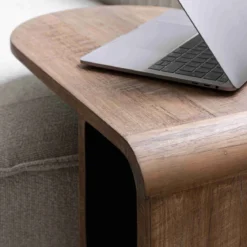 Teak bijzettafel ronde hoeken - DTP Home Evo