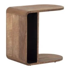 Teak bijzettafel ronde hoeken - DTP Home Evo