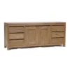 Teak hout dressoir onbehandeld 180 cm - Tower Living Corona