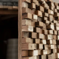 Teak kast met latjes mozaiek - Must Living Sticks