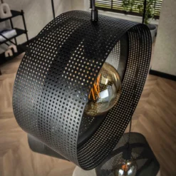 Trapse hanglamp rond metaal gaas - Santa Ring
