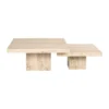 Travertin salontafel set vierkant - Richmond Interiors La Cantera