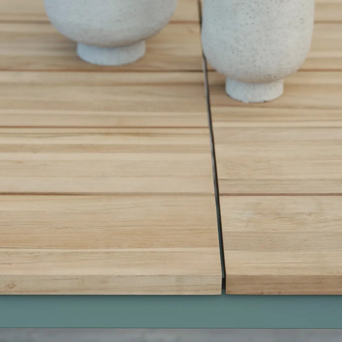 Tuinset 6 persoons teak en aluminium - Brafab Nox/Lola Set