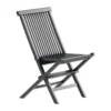 Tuinstoel zwart teak - Lavis Kenya