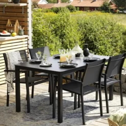 Tuintafel aluminium en glas - Brafab Rana