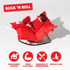 Tuin zitzak met schommelstoel frame - Fatboy Rock n Roll + Original Outdoor