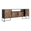 TV-dressoir zwart met visgraat - DTP Home Criss Cross