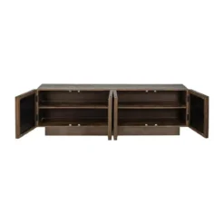 TV-meubel donkerbruin mangohout met spiegel - Richmond Interiors Bryant