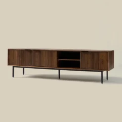 Tv-meubel hout met ribbels (staand/hangend) 180 cm - Bodio Clark