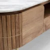 Tv-meubel mangohout en marmer - Kare Design Grace