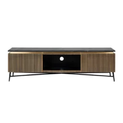 Tv-meubel messing en marmer - Richmond Interiors Ironville