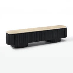 TV meubel met travertin - Bodio Kanso