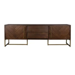 TV-meubel visgraat acaciahout - Dutchbone Class