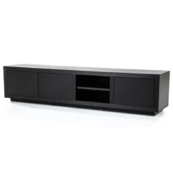 Tv-meubel zwart eiken 200 cm - Eleonora Helsinki