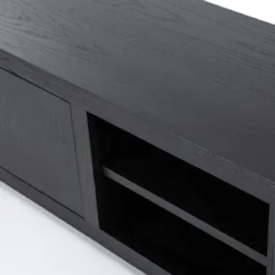 Tv-meubel zwart eiken 200 cm - Eleonora Helsinki