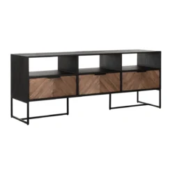 Tv-meubel zwart visgraat - DTP Home Criss Cross