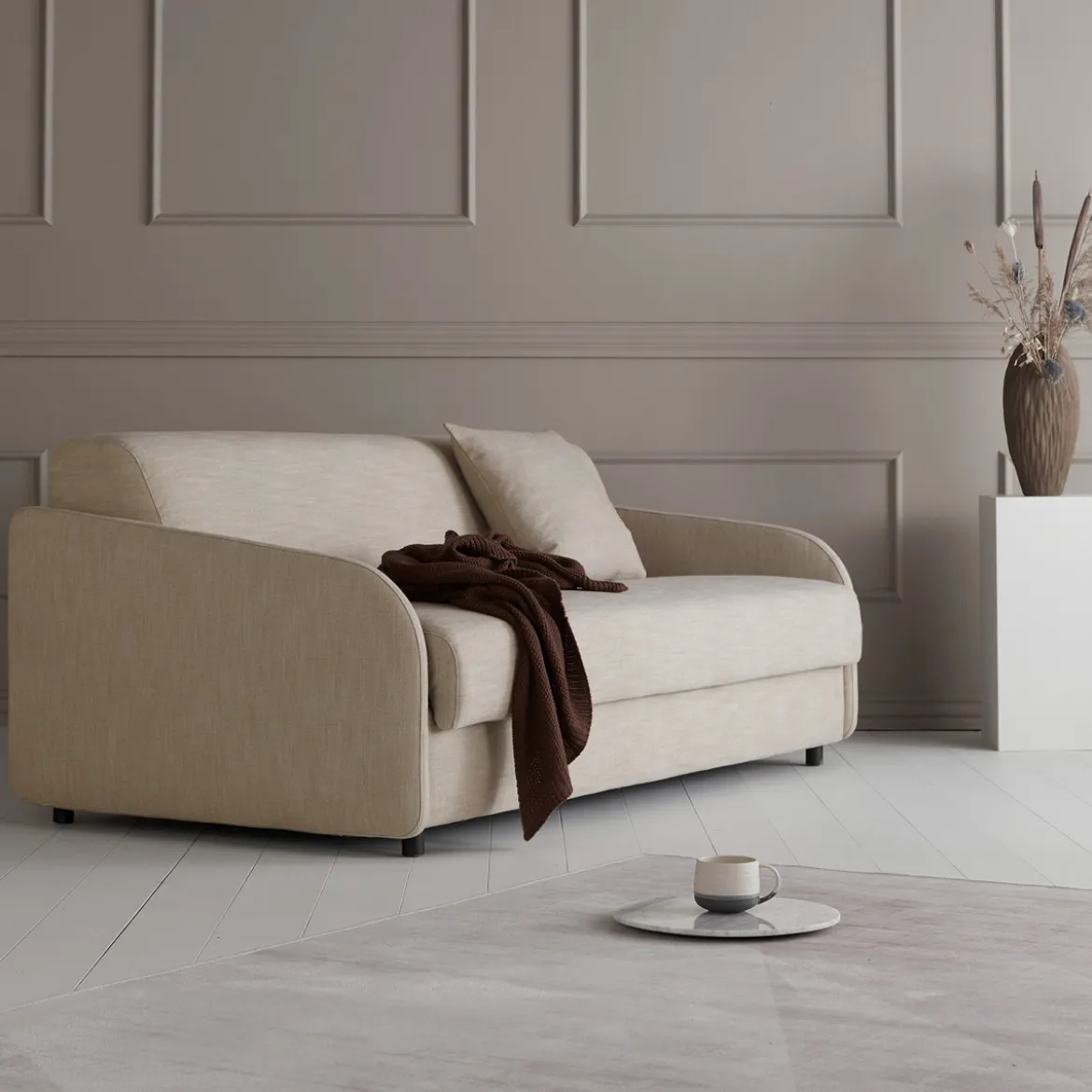 Uitklapbare slaapbank met pocket-spring matras - Innovation Living Eivor 160
