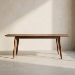 Uitschuifbare eetafel mangohout - Bodio Longi