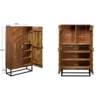 Unieke kast met houtsnijwerk deuren - Kare Design Madeira Bright
