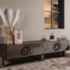Uniek tv-meubel mangohout - Tower Living Padua