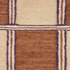 Vakken vloerkleed terra beige - Dutchbone Gambit