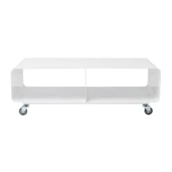 Verrijdbaar tv meubel wit - Kare Design Lounge M